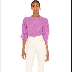 For Love & Lemons Florentine Sweater Amethyst XXS